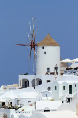 oia, santorini, Yunanistan, eski yeldeğirmeni