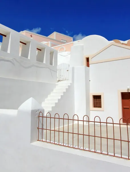 Casa Bianca, Santorini, Grecia — Foto Stock