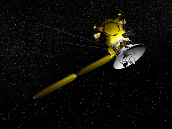 Nave espacial Cassini renderização 3D — Fotografia de Stock