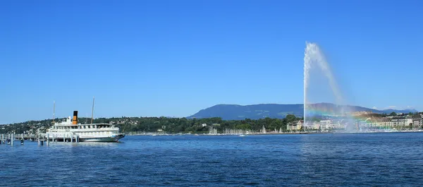 Genebra vista sobre o lago, Suíça — Fotografia de Stock