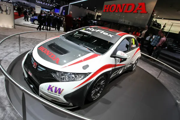 Honda civic, wtcc yarış arabası - Stok İmaj