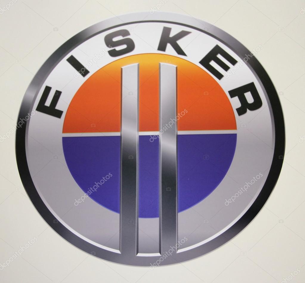 GENEVA - MARCH 8 : Fisker logo at the 83st International Motor Show Palexpo - Geneva on March 8, 2013 in Geneva, Switzerland.