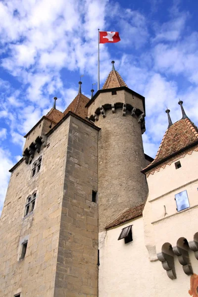 Oud kasteel, aigle, vaud, Zwitserland — Stockfoto