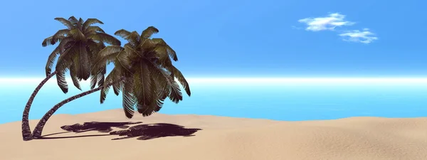 Dream of tropics - 3D render — Stock Photo, Image