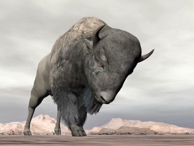 bizon - 3d render şarj