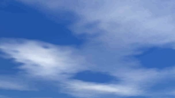 Pohybující se mraky - 3d vykreslení — Stock video