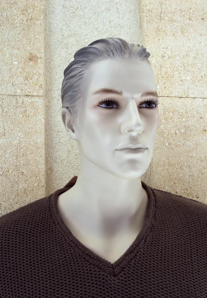 Kunststof mannelijke mannequin hoofd — Stockfoto