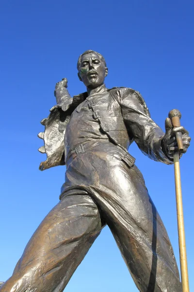 Freddy mercury standbeeld, montreux, Zwitserland — Stockfoto