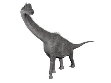 Brachiosaurus dinosaur - 3D render clipart