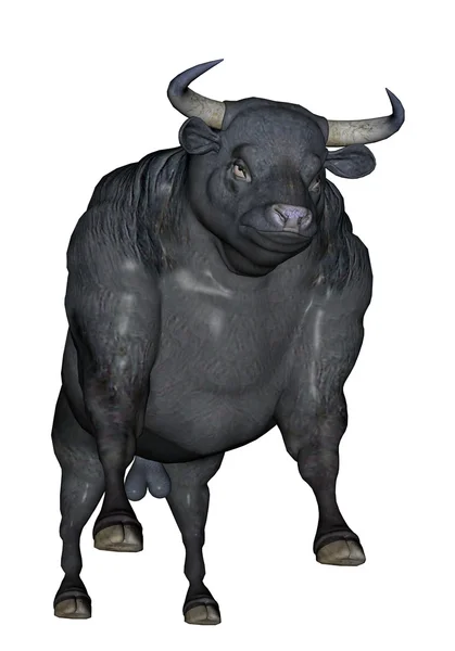 Агресивний бик — стокове фото