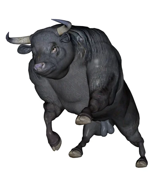 Agressive bull — Stock Photo, Image