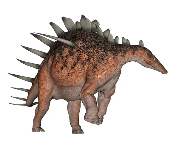 Kentrosaurus dinosaurier walking - 3D render — Stockfoto