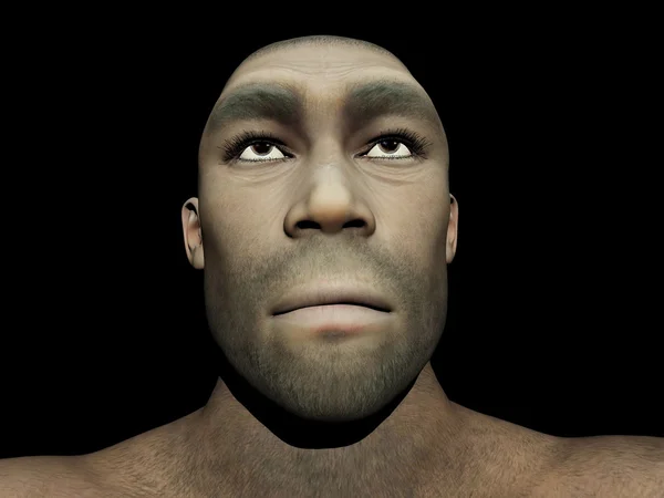 Mężczyzna Homo erectus - 3d renderowania — Zdjęcie stockowe