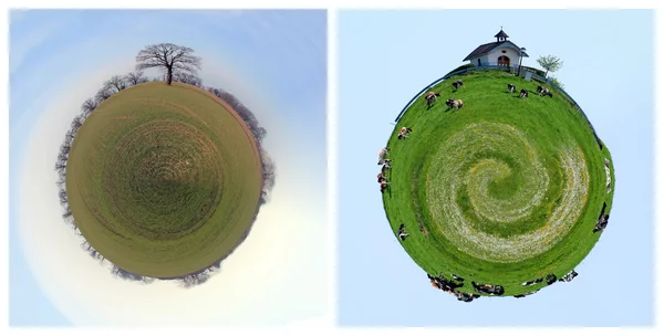 Countryside planets — Stock Photo, Image