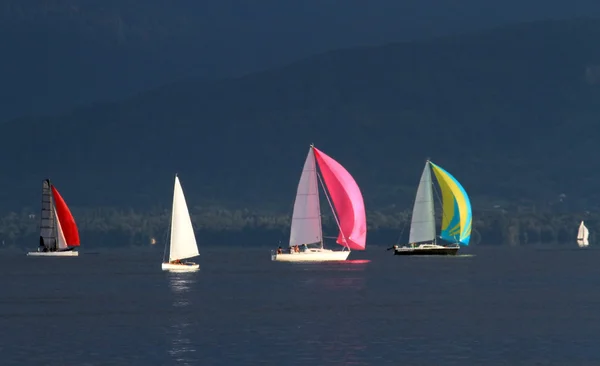 Segling till solnedgången — Stockfoto