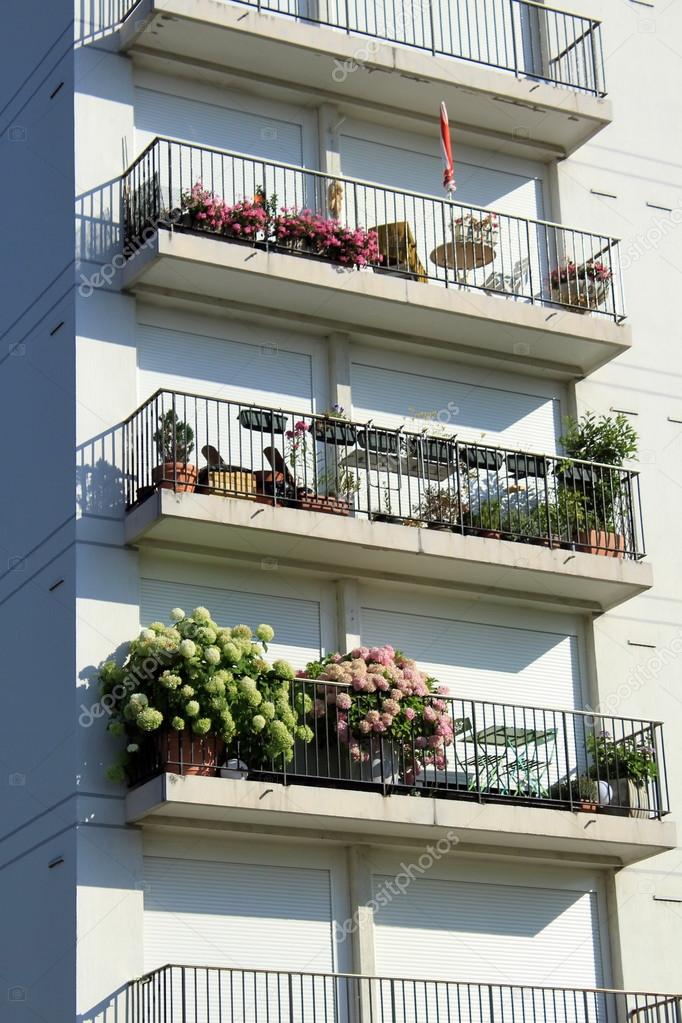 Colorful balconies