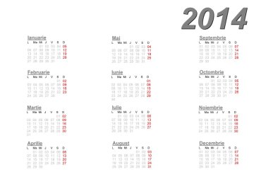 2014 için Romen takvim