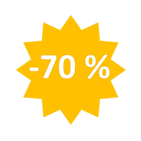 70 procent prodej ikona — Stock fotografie