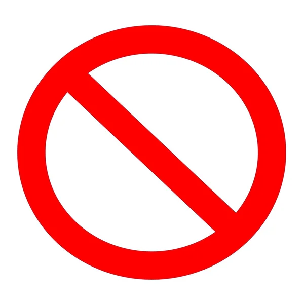 Not allowed sign — Stock Photo, Image