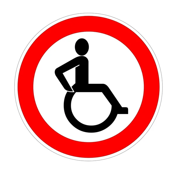 Segno di handicap — Foto Stock