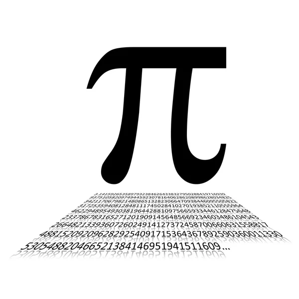 Pi 数字和符号 — 图库照片