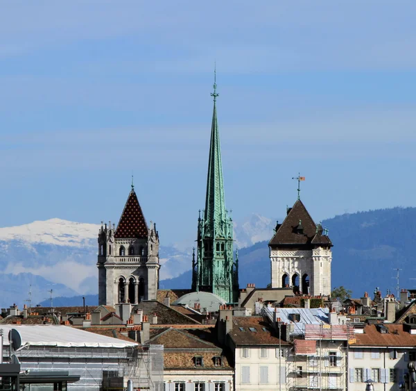 Собор Святого Pierre в Женеві (Швейцарія) — стокове фото