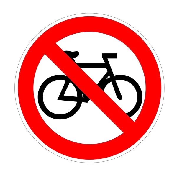 Geen bikesign — Stockfoto