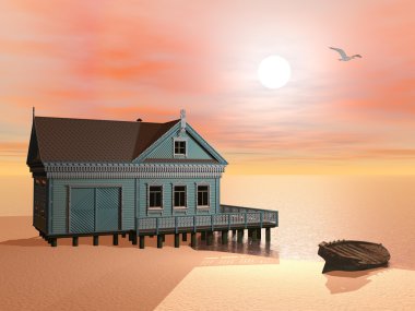 tatil beach - 3d render
