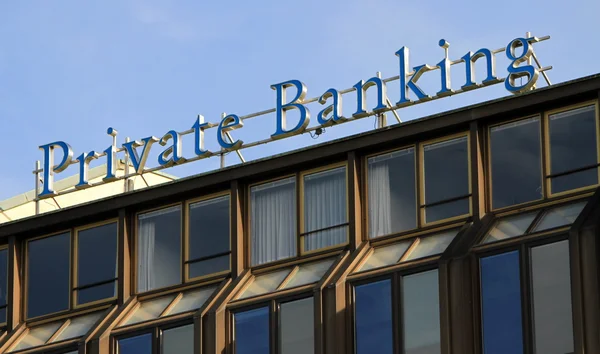 Private banking — Stock Photo, Image