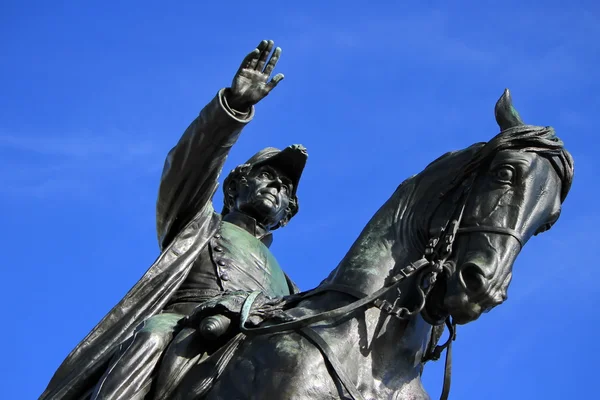 Allmänna dufour staty, Genève, Schweiz — Stockfoto