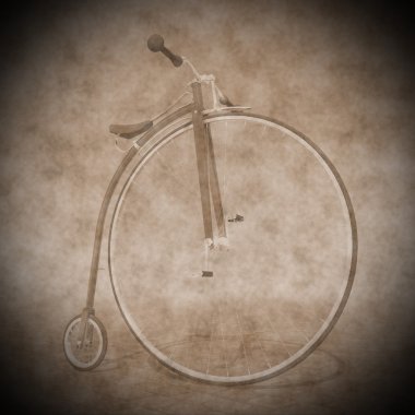 Penny farthing Bisiklet - 3d render