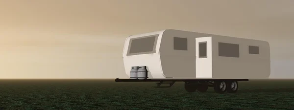 Caravan - 3d render — Stockfoto
