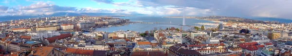 Genebra cidade panorama, Suíça (HDR ) — Fotografia de Stock