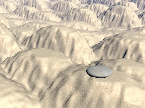 Дзен камінь 3D візуалізація — стокове фото