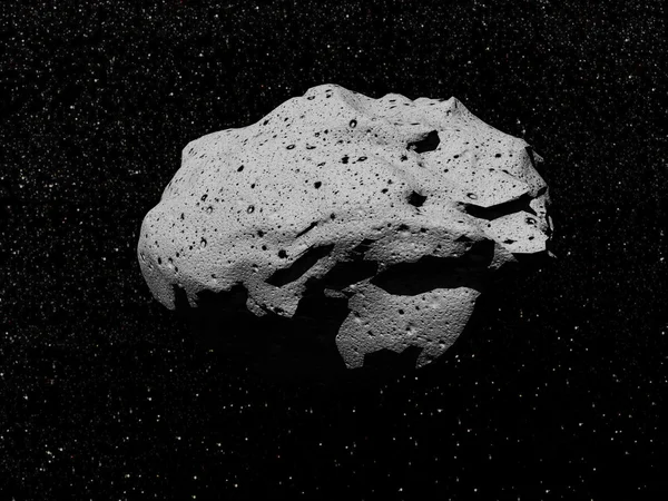 Asteroidi - 3D renderöinti — kuvapankkivalokuva