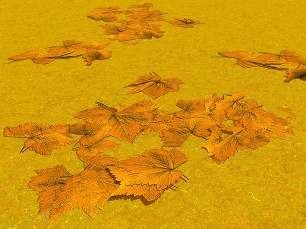Zen leaves - 3D render — Stock Photo, Image
