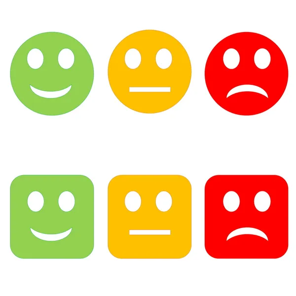 Colorful smileys — Stock Photo, Image