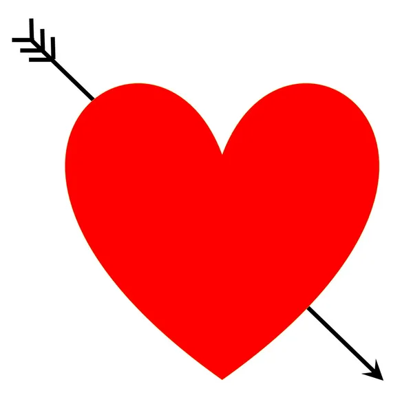 Heart with arrow — Stock Photo, Image