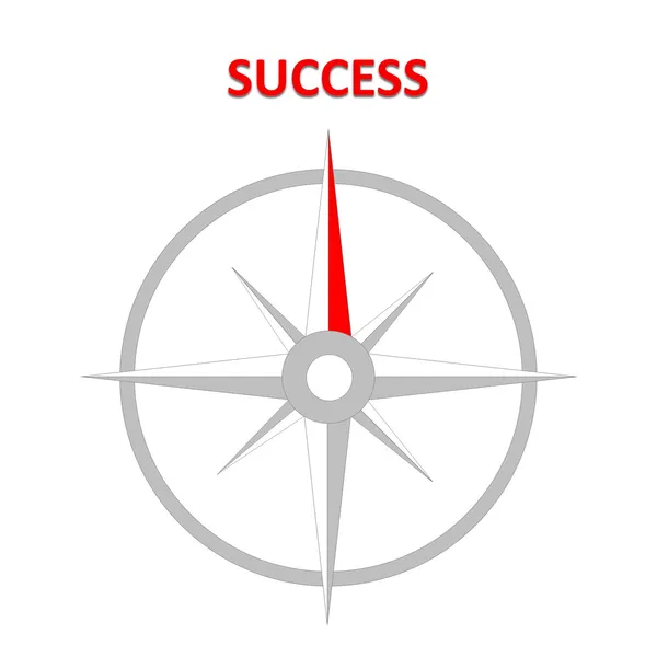 Compass to success — Stock Photo, Image