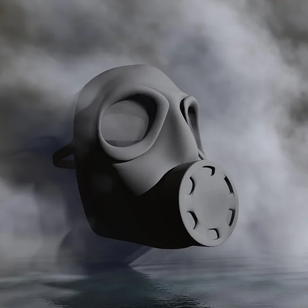 Masque à gaz - rendu 3D — Photo