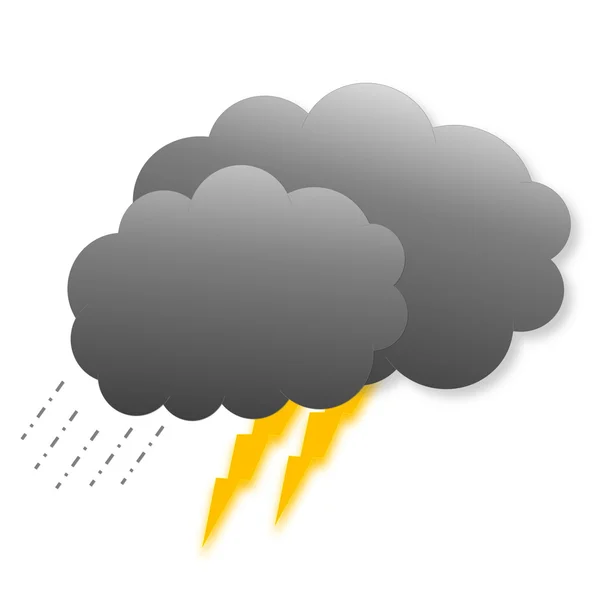 Stormy clouds as weather icon — Stock Photo, Image