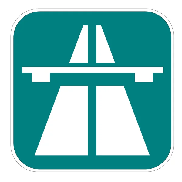 Swiss highway icon — Stock Photo, Image