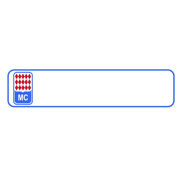 Monaco plate number, Europe — Stock Photo, Image