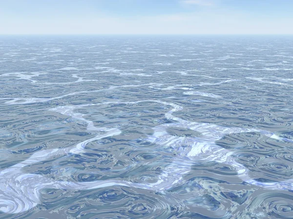 Ocean swirled - 3D render — Stock Photo, Image