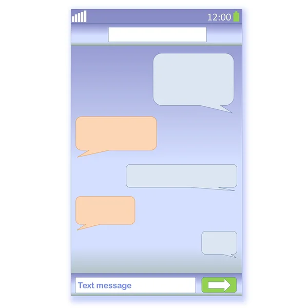 Okostelefon chat — Stock Fotó