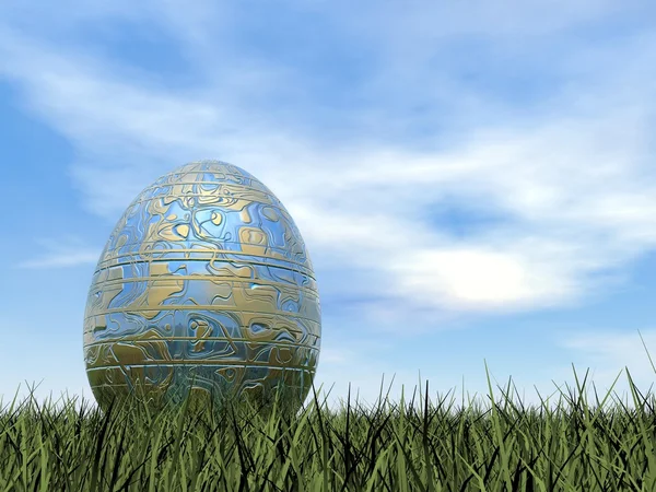 Huevo de Pascua - 3D render — Foto de Stock