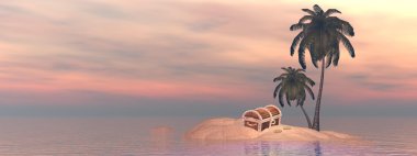Hazine - 3d render bulmak için
