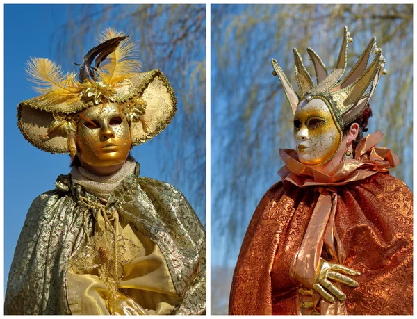 Venetian carnival at Annecy, France — Stock Photo, Image