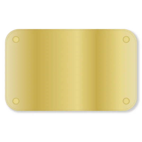 Золотая тарелка — стоковое фото