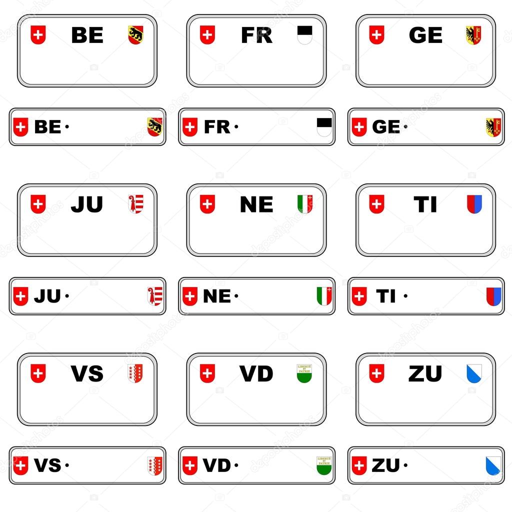 Numéros de plaque, Suisse image libre de droit par Elenarts © 43971445